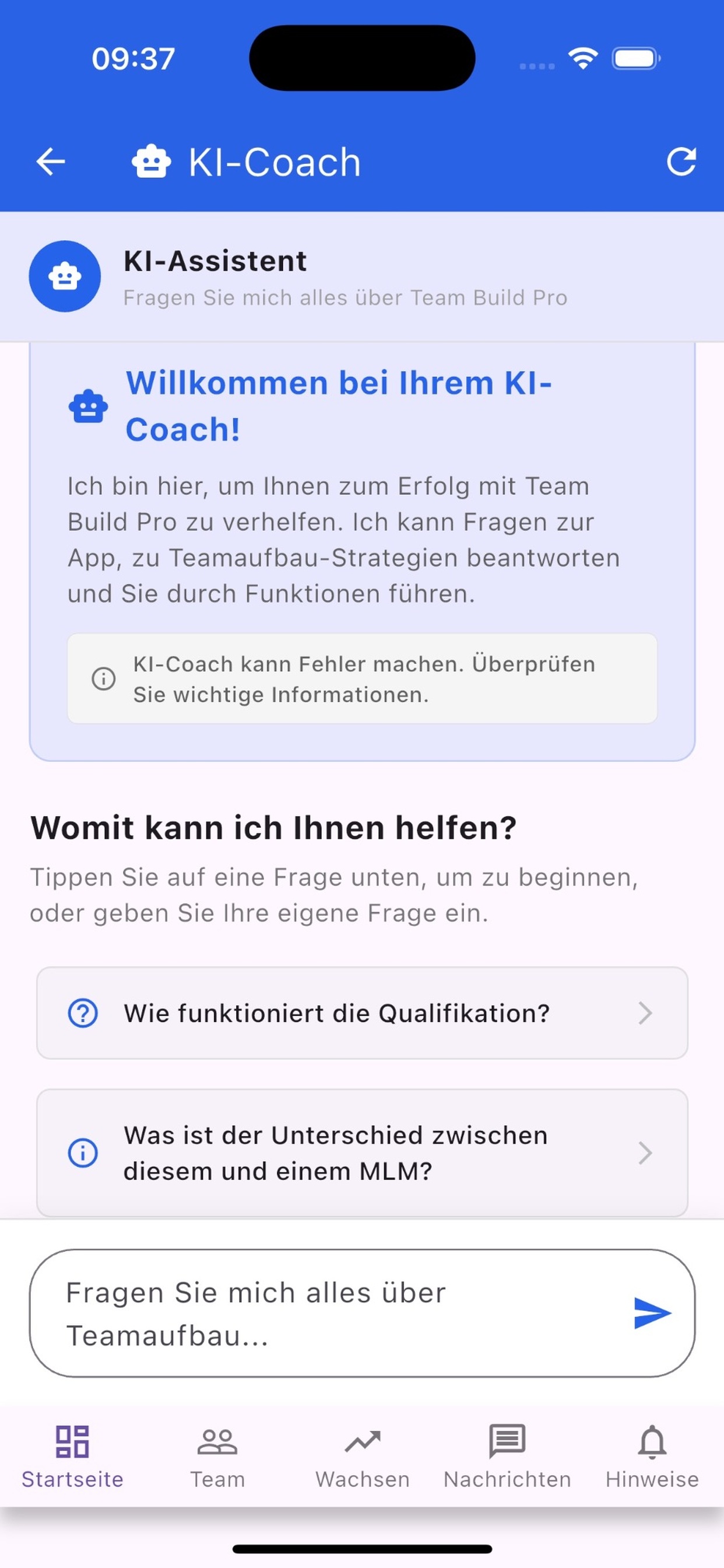 24/7 KI-Recruiting-System beantwortet Fragen zu Qualifikation, Vergütung und Team-Aufbau